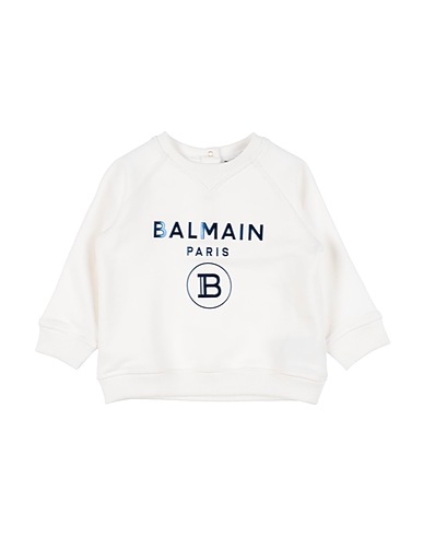 BALMAIN Sweat-shirt Bleu 100% Coton