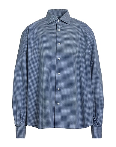 ANGELO NARDELLI Checked shirt Blue 100% Cotton