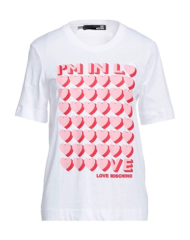 LOVE MOSCHINO Ｔシャツ ホワイト コットン 100% / ポリウレタン