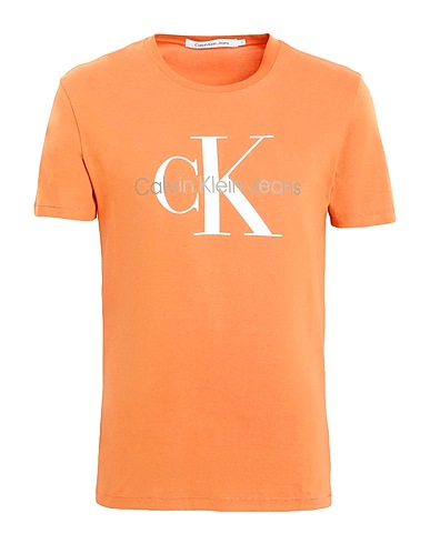 CALVIN KLEIN JEANS T-shirt Orange 100% Cotton
