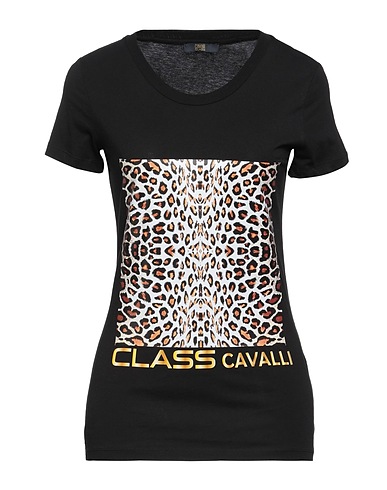 CAVALLI CLASS T-shirt Black 100% Cotton