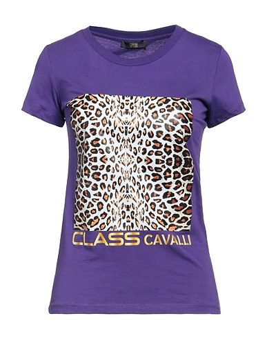 CAVALLI CLASS T-shirt Purple 100% Cotton