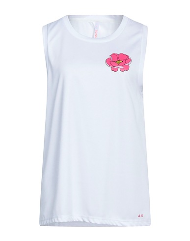 SUN 68 T-shirt White 100% Polyester