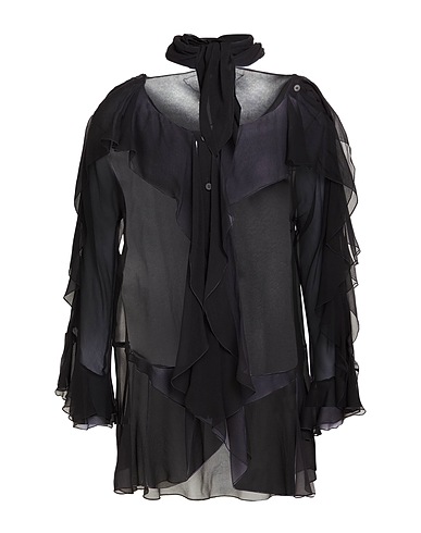 ALBERTA FERRETTI Shirts & blouses with bow Black 100% Silk