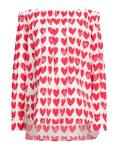 MAX MARA Top spalle scoperte Rosso 100% Cotone