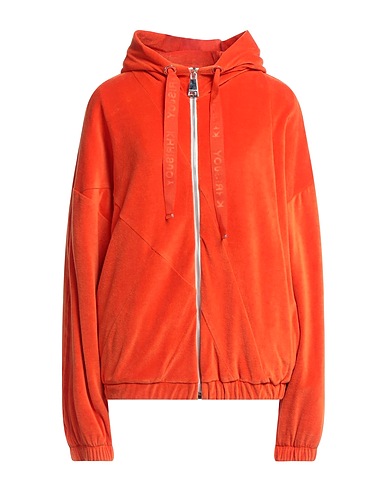 KHRISJOY Hooded track jacket  Orange 80% Cotton, 20% Polyamide