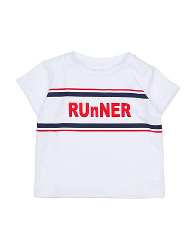 FUN & FUN T-shirt White 95% Cotton, 5% Elastane