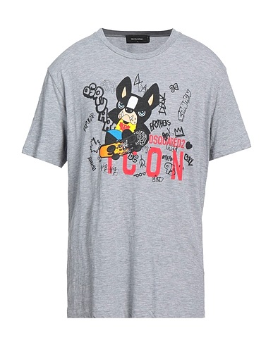 DSQUARED2 T-shirt Grey 88% Cotton, 12% Viscose