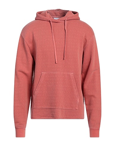 JOHN ELLIOTT Hooded track jacket  Brick red 98% Cotton, 2% Polyester