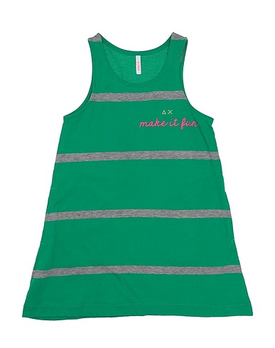 SUN 68 T-shirt Green 100% Cotton