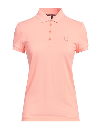 ARMANI EXCHANGE Polo shirt Salmon pink 100% Cotton