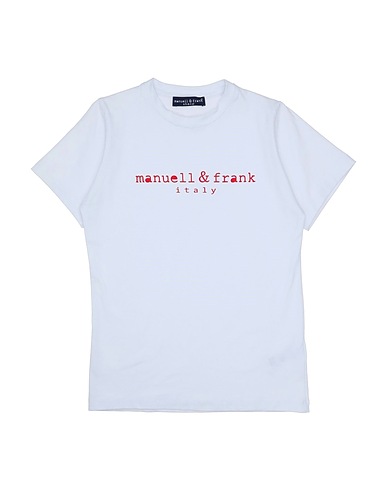 MANUELL & FRANK T-shirt White 90% Cotton, 10% Elastane