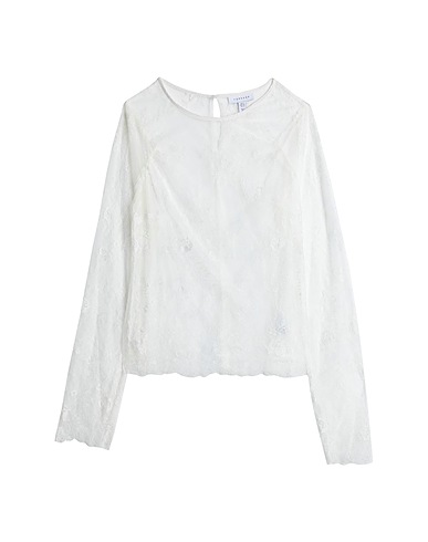 TOPSHOP Top Bianco 100% Nylon