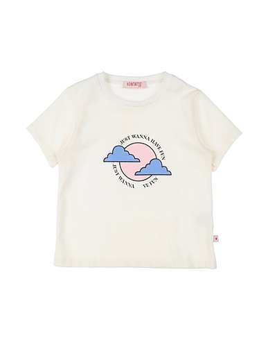 KONTATTO T-shirt Panna 93% Cotone, 7% Elastan