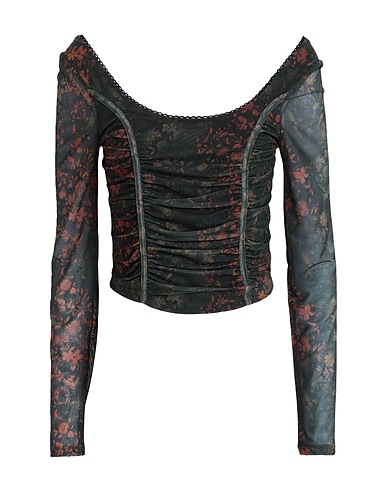 TOPSHOP トップス ダークグリーン ポリエステル 95% / ポリウレタン 5%