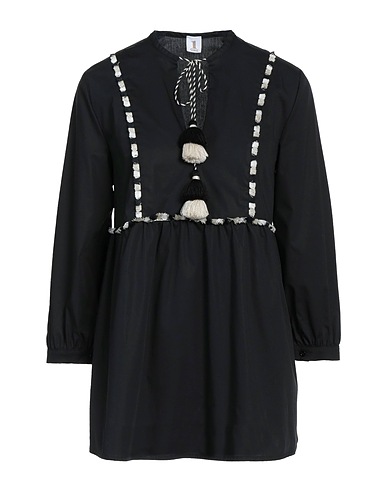 1-ONE Top Black 97% Cotton, 3% Elastane