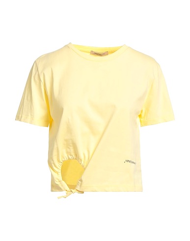 HINNOMINATE T-shirt Pastel yellow 100% Cotton