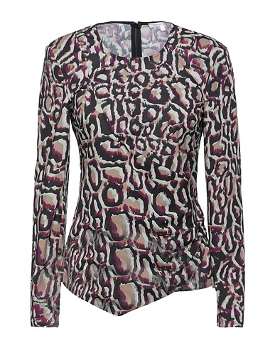 PATRIZIA PEPE Top Black 87% Polyester, 13% Elastane
