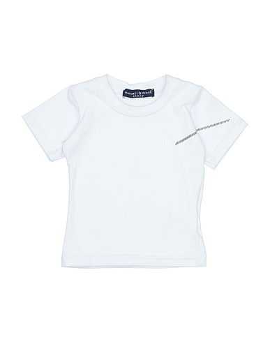 MANUELL & FRANK T-shirt Bianco 90% Cotone, 10% Elastan