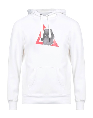 MOACONCEPT Hooded track jacket  White 80% Cotton, 20% Polyamide