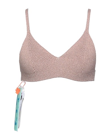 OFF-WHITE™ Crop top Khaki 70% Polyester, 26% Cotton, 3% Polyamide, 1% Elastane