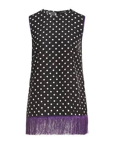 DOLCE&GABBANA Top Black 91% Silk, 9% Elastane, Acetate