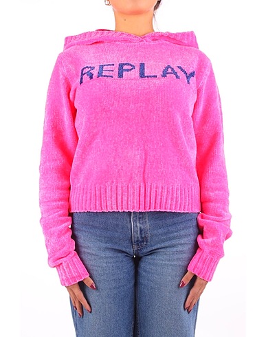 REPLAY Sweatshirt Sweatshirt Pink Synthetic fibers