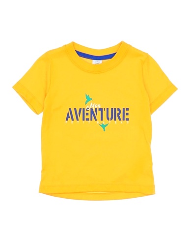 PETIT BATEAU T-shirt Giallo 100% Cotone