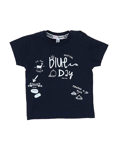 YOURS by 02TANDEM T-shirt Blu notte 100% Cotone