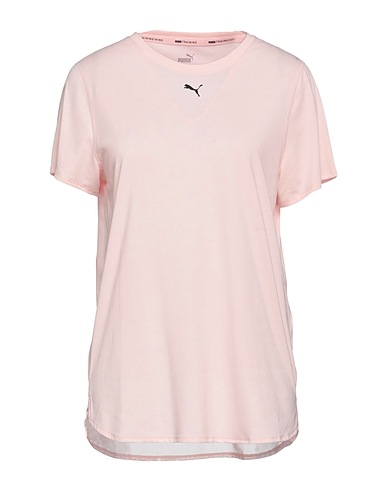 PUMA Basic T-Shirt Light pink 50% Polyester, 25% Cotton, 25% Viscose, Elastane
