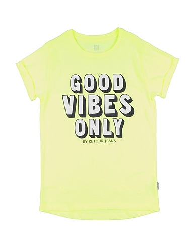 RETOUR T-shirt Jaune 65% Polyester, 35% Coton