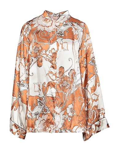 JUCCA Floral shirts & blouses Brown 100% Viscose