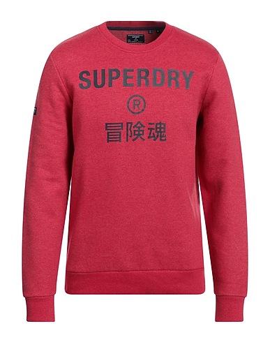 SUPERDRY Sweatshirt Brick red 55% Cotton, 45% Polyester