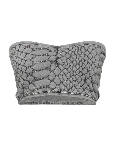 COTTON CANDY Top Grigio 82% Cotone, 18% Poliammide