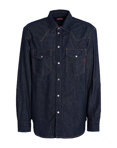 DIESEL デニムシャツ D-OCEAN WESTERN SHIRT
 ブルー コットン 100%
