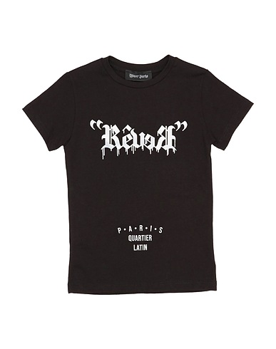RÊVER Paris T-shirt Black 100% Cotton