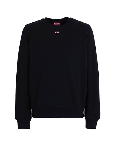 DIESEL Sweatshirt S-GINN-D
 Black 100% Cotton