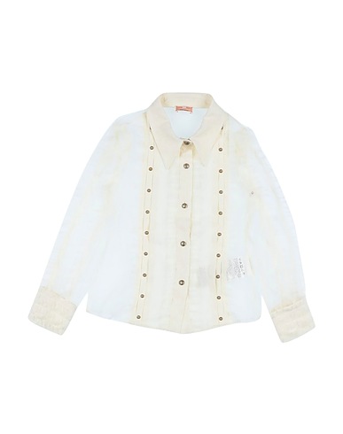 ELISABETTA FRANCHI Patterned shirts & blouses Beige 100% Polyester