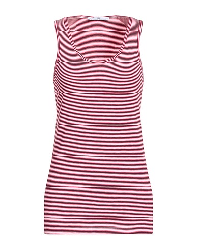 MASSIMO REBECCHI Vest Red 90% Cotton, 10% Elastane
