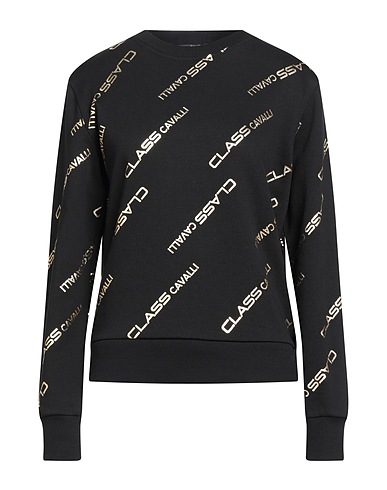 CAVALLI CLASS Sweatshirt Black 100% Cotton