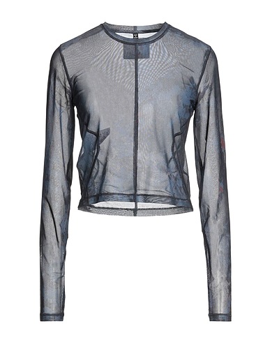 McQ Alexander McQueen T-shirt Bleu nuit 94% Polyester, 6% Élasthanne