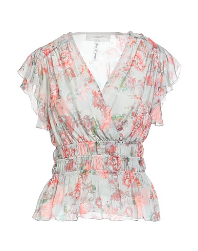 GUESS Top Light green 76% Viscose, 24% Silk