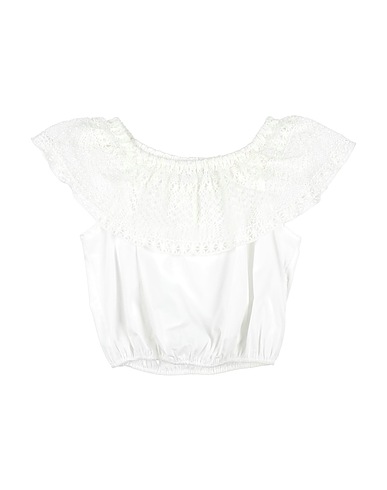 DONDUP Top Bianco 97% Cotone, 3% Elastan