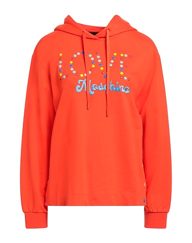 LOVE MOSCHINO Felpa Arancione 100% Cotone, Elastan