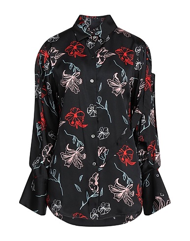 ROSAMUND MOISELLE Floral shirts & blouses Black 100% Polyester
