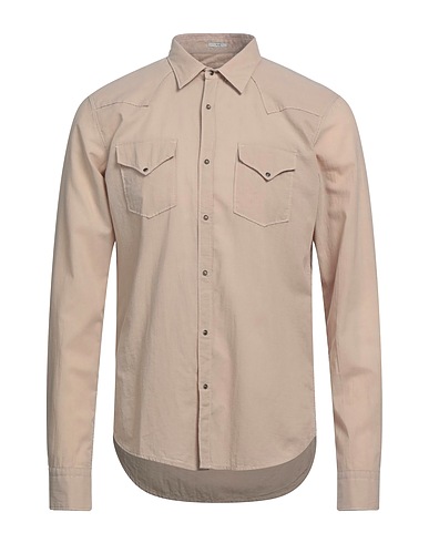 OGNUNOLASUA by CAMICETTASNOB Camicia tinta unita Beige 100% Cotone