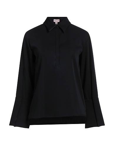 ROSAMUND MOISELLE Camicie e bluse tinta unita Nero 100% Poliestere, Rayon