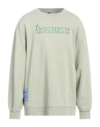 McQ Alexander McQueen Sweatshirt Sage green 97% Cotton, 3% Elastane