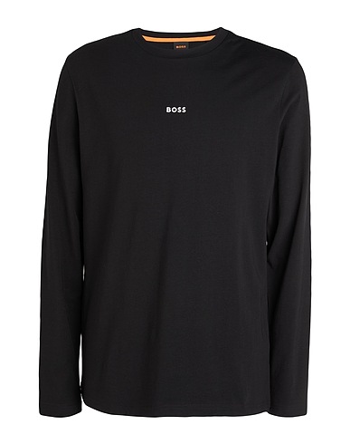 BOSS T-shirt Nero 96% Cotone, 4% Elastan