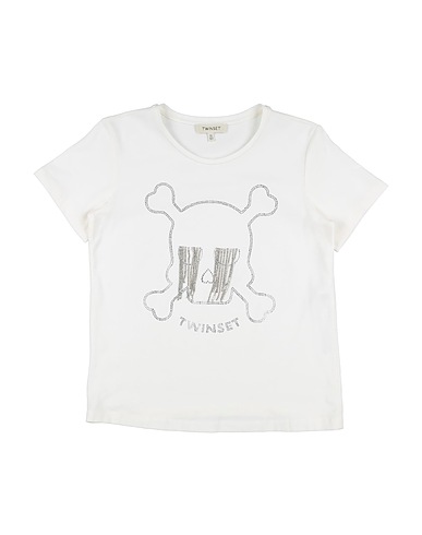 TWINSET T-shirt White 100% Cotton, Polyester
